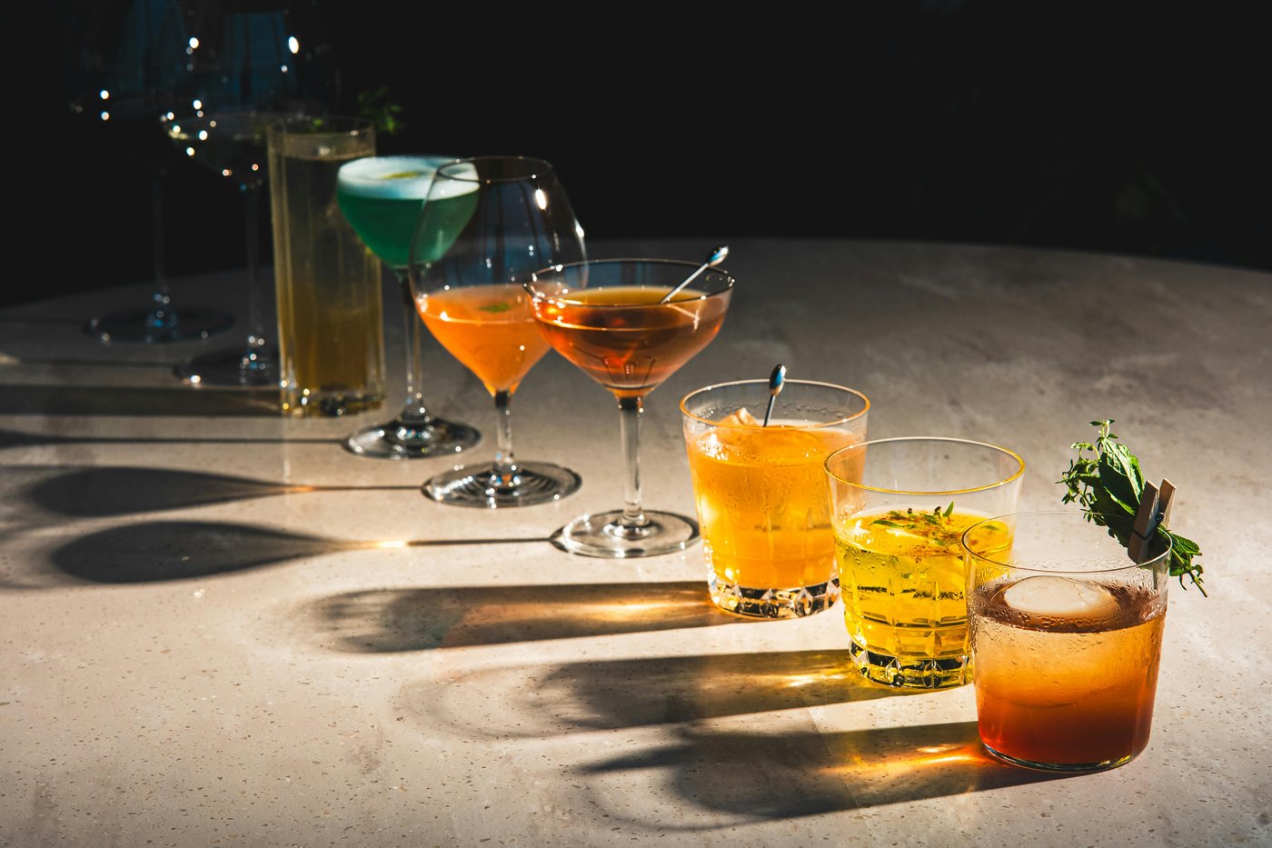 Cocktail program brand photography South Florida