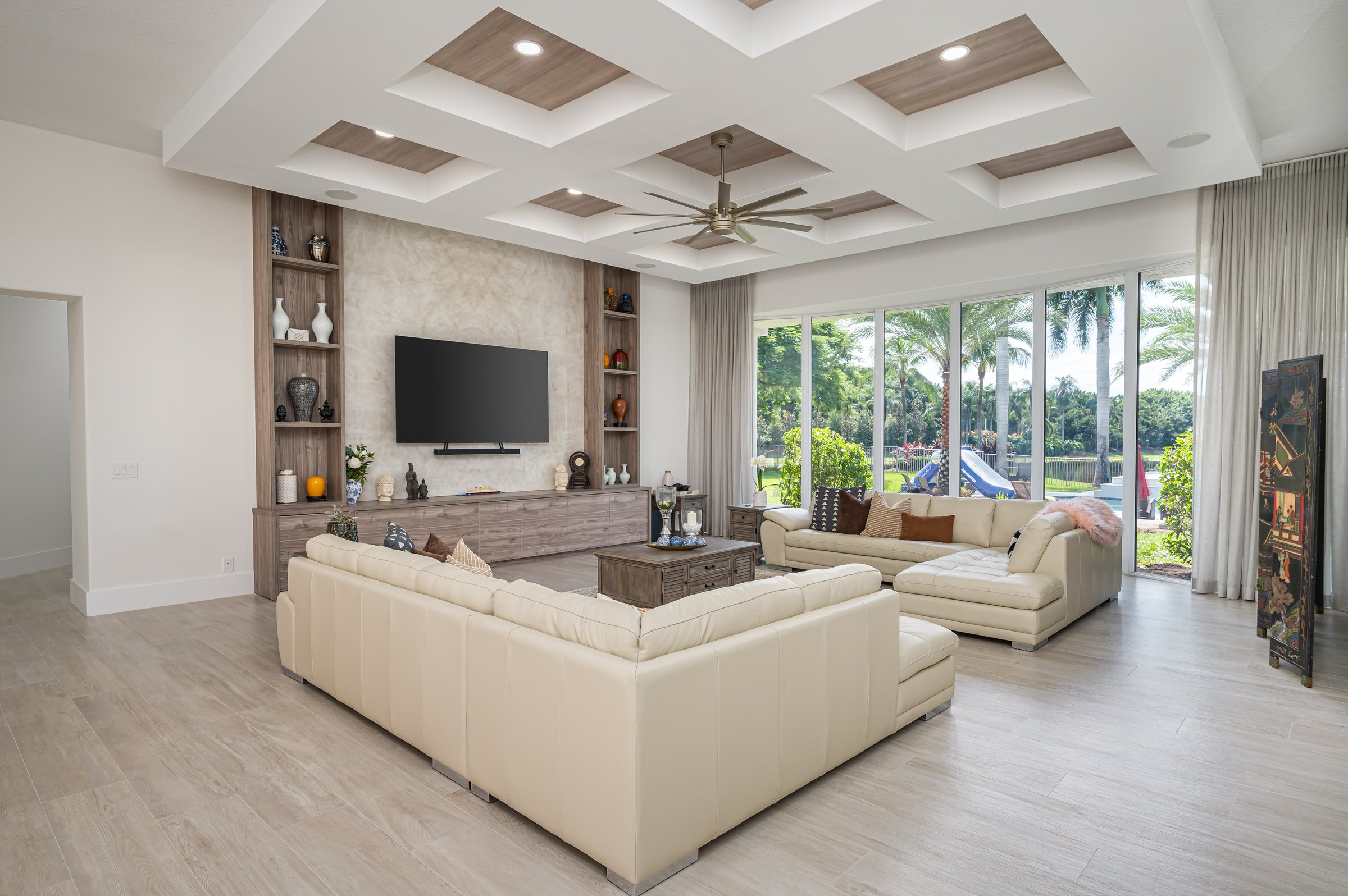 Luxury living room interior real estate photography South Florida