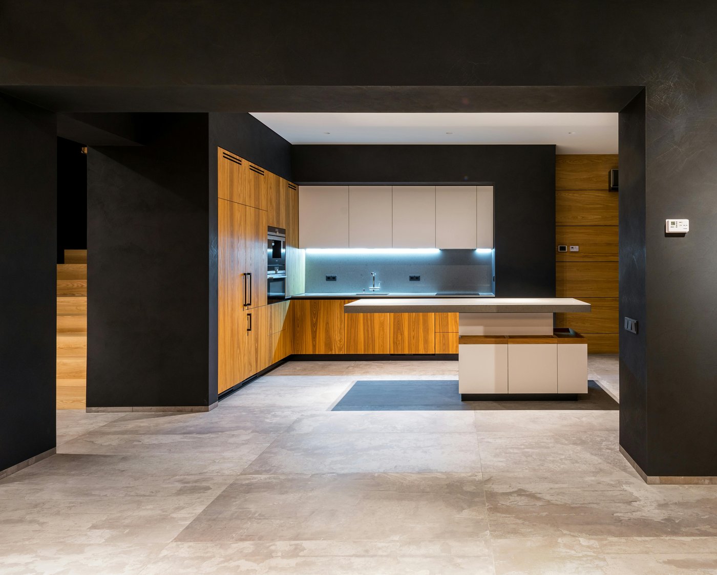Luxury modern kitchen interior real estate photography